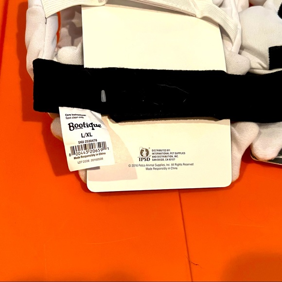 SPOOKY SKULL dog headpiece costume set of 2 L/XL Halloween NWT Bone-ified SCARY - Picture 3 of 5